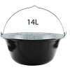 Kitchen&home K014 Smaltovaný kotlík na guláš KLASIK, 14l, čierny Kitchen&home K014 Smaltovaný kotlík na guláš KLASIK, 14l, čierny