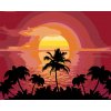 ZUTY Maľovanie podľa čísel - SLNKO A PALMY Rámovanie: vypnuté plátno na rám, Rozmer: 80x100 cm ZUTY Maľovanie podľa čísel - SLNKO A PALMY Rámovanie: vypnuté plátno na rám, Rozmer: 80x100 cm