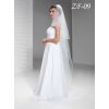 Dlhý svadobný závoj ZF-09 Výber farby: ivory Dlhý svadobný závoj ZF-09 Výber farby: ivory
