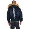 Alpha Industries 45P Hooded Custom zimná bunda rep.blue Veľkosť: XXL, Farba: modrá Alpha Industries 45P Hooded Custom zimná bunda rep.blue Veľkosť: XXL, Farba: modrá