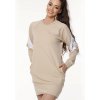 NDN - Dámska tunika s dlhým rukávom DINA X070 (capuccino) - XS NDN - Dámska tunika s dlhým rukávom DINA X070 (capuccino) - XS