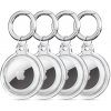 Techsuit - Secure Holder Silicone puzdro na Apple AirTag (4-pack) - Priehľadná Techsuit - Secure Holder Silicone puzdro na Apple AirTag (4-pack) - Priehľadná