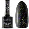 Claresa Hybridný podklad na nechty Rainbow Jello Base Black s kúskami fólie 5g