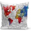 Sablio Vankúš Mená štátov - 40x40 cm Sablio Vankúš Mená štátov - 40x40 cm