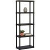 Mamutex Plastový regál 1760x600x300 mm 5 políc čierny Mamutex Plastový regál 1760x600x300 mm 5 políc čierny