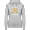 AWDis Hoodie Mikina - Kde je pivo Tam je nádej - Šedivá sivá - XS - Dámske AWDis Hoodie Mikina - Kde je pivo Tam je nádej - Šedivá sivá - XS - Dámske
