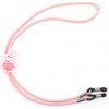 Detská elastická šnúrka na okuliare - Svetlo ružová, zajačik Detská elastická šnúrka na okuliare - Svetlo ružová, zajačik