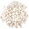 DP CRAFT Natural dekoračné drevené korálky rôzne veľkosti 50 g