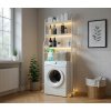 3-úrovňový praktický kúpeľňový regál nad práčku 66 x 25 x 152 cm 3-úrovňový praktický kúpeľňový regál nad práčku 66 x 25 x 152 cm