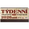 Pracovní kalendář 2026 Retro Midi - stolní kalendář Pracovní kalendář 2026 Retro Midi - stolní kalendář