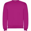 Clasica unisex sveter s výstrihom crewneck červená