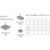 ABW Topline Multiformát 8 cm zámková dlažba, Farby hnedá