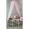 Baldachýn nad postieľku lesklý - RÚŽOVÝ Baldachýn nad postieľku lesklý - RÚŽOVÝ