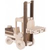 Goki Vysokozdvižný vozík jašterica prírodné neošetrené drevo