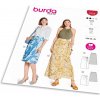 Strih Burda 5725 - Zavinovacie sukne, sukne so skladmi Strih Burda 5725 - Zavinovacie sukne, sukne so skladmi