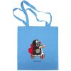 MÚ Brno – Detská modrá plátenná taška Krtko kolobežka 42x38 cm MÚ Brno – Detská modrá plátenná taška Krtko kolobežka 42x38 cm