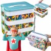 Úložný BOX na LEGO kocky 3-POSCHODOVÝ VIACÚROVŇOVÝ ORGANIZÉR s Priehradkami 18 L Úložný BOX na LEGO kocky 3-POSCHODOVÝ VIACÚROVŇOVÝ ORGANIZÉR s Priehradkami 18 L