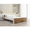 Textilomanie Posteľ IKAROS DOUBLE 180 x 200 cm, dub artisan/biela Rošt: S lamelovým roštom, Matrac: Bez matraca Textilomanie Posteľ IKAROS DOUBLE 180 x 200 cm, dub artisan/biela Rošt: S lamelovým roštom, Matrac: Bez matraca
