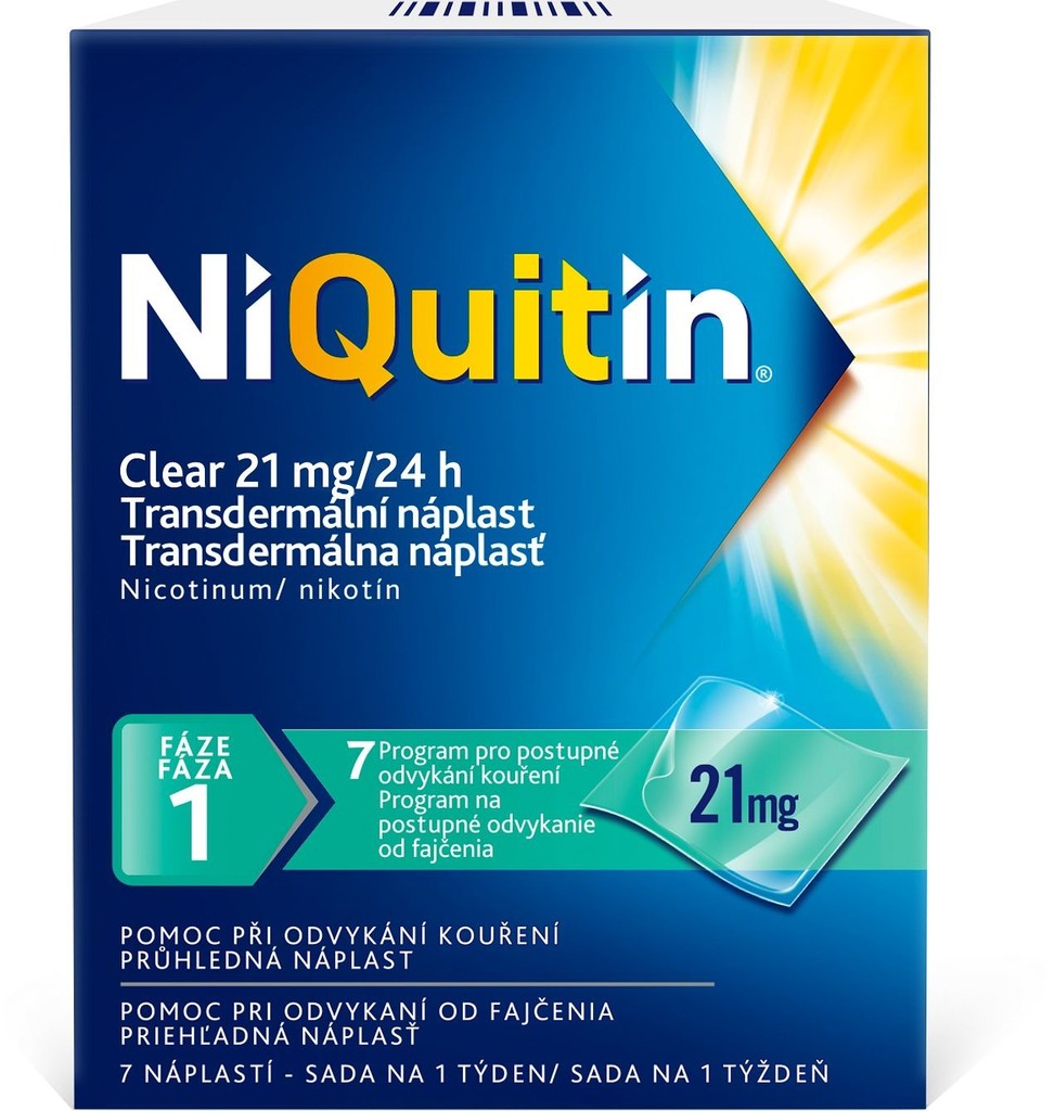 NiQuitin Clear 21 mg/24 h emp.tdm. 7x21 mg