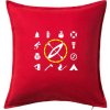 Vodácke ikony - Vankúš 50x50 - 50x50 - Iba poťah ( Červená ) Vodácke ikony - Vankúš 50x50 - 50x50 - Iba poťah ( Červená )