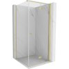 Mexen Mist-F T skladací sprchový kút pravý 90 x 90 cm, transparentný, zlato kartáčované - 8A6T-090-090-55-00-P Mexen Mist-F T skladací sprchový kút pravý 90 x 90 cm, transparentný, zlato kartáčované - 8A6T-090-090-55-00-P