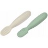 Beaba Prvé trénovacie lyžičky silikónové Sage Green/Velvet Grey 913578BB Beaba Prvé trénovacie lyžičky silikónové Sage Green/Velvet Grey 913578BB