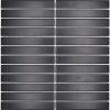 Keramická mozaika CG ST 260 prúžky uni čierna matná 29,6x30 cm Keramická mozaika CG ST 260 prúžky uni čierna matná 29,6x30 cm