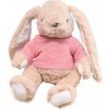 Lean Toys Plyšový zajačik v ružovom svetríku Lean Toys Plyšový zajačik v ružovom svetríku