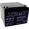XCell XP2412 XCEXP2612 olovený akumulátor 12 V 26 Ah olovený so skleneným rúnom (š x v x h) 165 x 127 x 176 mm skrutkované M5 bezúdržbová, VDS certifikácia; XCEXP2612 XCell XP2412 XCEXP2612 olovený akumulátor 12 V 26 Ah olovený so skleneným rúnom (š x v x h) 165 x 127 x 176 mm skrutkované M5 bezúdržbová, VDS certifikácia; XCEXP2612