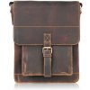 Kožená pánska hnedá crossbody taška ALERON Kožená pánska hnedá crossbody taška ALERON