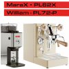 Lelit MaraX PL62X-2Q30 Gold + William PL72-P Lelit MaraX PL62X-2Q30 Gold + William PL72-P
