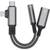 AppleKing redukcia 2v1 pre zvuk a nabíjanie - 3,5 mm jack / USB-C na USB-C / Lightning - sivá - možnosť vrátiť tovar ZADARMO do 30tich dní AppleKing redukcia 2v1 pre zvuk a nabíjanie - 3,5 mm jack / USB-C na USB-C / Lightning - sivá - možnosť vrátiť tovar ZADARMO do 30tich dní
