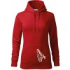 Kôň bežiaci - Mikina dámská Cape s kapucí - 2XL ( Červená ) Kôň bežiaci - Mikina dámská Cape s kapucí - 2XL ( Červená )