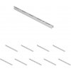 Walteco Jednoradová lišta 18x12mm, dĺžka 500mm, biela Množstvo: 10 ks , 45350BP2 Walteco Jednoradová lišta 18x12mm, dĺžka 500mm, biela Množstvo: 10 ks , 45350BP2