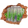 Nálepka 3D diera Byliny na povrázku 90x70 cm Nálepka 3D diera Byliny na povrázku 90x70 cm