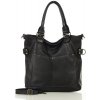 MARCO MAZZINI Čierna kožená shopper kabelka Vera pelle MARCO MAZZINI Čierna kožená shopper kabelka Vera pelle