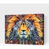 Vymalujsisam.sk Maľovanie podľa čísiel - Farebný lev Veľkosť: 30x40cm, Rám: Bez rámu, iba zrolované plátno Vymalujsisam.sk Maľovanie podľa čísiel - Farebný lev Veľkosť: 30x40cm, Rám: Bez rámu, iba zrolované plátno