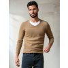 Dstreet pánsky sveter WX2306 hnedá Dstreet pánsky sveter WX2306 hnedá