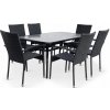 Súprava záhradného nábytku kovová Texim čierna 7 dielna Súprava záhradného nábytku kovová Texim čierna 7 dielna