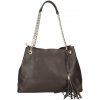 Mondo Italia Dámska kožená kabelka 142 tmavohnedá Made in Italy Hnedá Mondo Italia Dámska kožená kabelka 142 tmavohnedá Made in Italy Hnedá