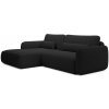 Rohová rozkladacia sedačka Lossa - čierna Strana: Ľavá Rohová rozkladacia sedačka Lossa - čierna Strana: Ľavá