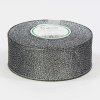 Stuha brokátová - 32,9m x 2,5 cm : strieborná/sivá Stuha brokátová - 32,9m x 2,5 cm : strieborná/sivá