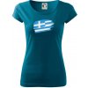 Grécko vlajka - Dámske tričko Pure - M ( Petrolejová ) Grécko vlajka - Dámske tričko Pure - M ( Petrolejová )