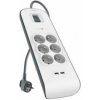BELKIN SurgeStrip přep.ochrana,6 zásuvek,650J,2USB BSV604ca2M BELKIN SurgeStrip přep.ochrana,6 zásuvek,650J,2USB BSV604ca2M