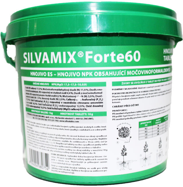 SILVAMIX FORTE hnojivo pre vinič, ovocné stromy, balkónové kvety 1 kg