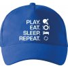 Stolný tenis - eat sleep - Šiltovka so zahnutým šiltom a mosaznou sponou - Univerzálna veľkosť ( Kráľovská modrá ) Stolný tenis - eat sleep - Šiltovka so zahnutým šiltom a mosaznou sponou - Univerzálna veľkosť ( Kráľovská modrá )