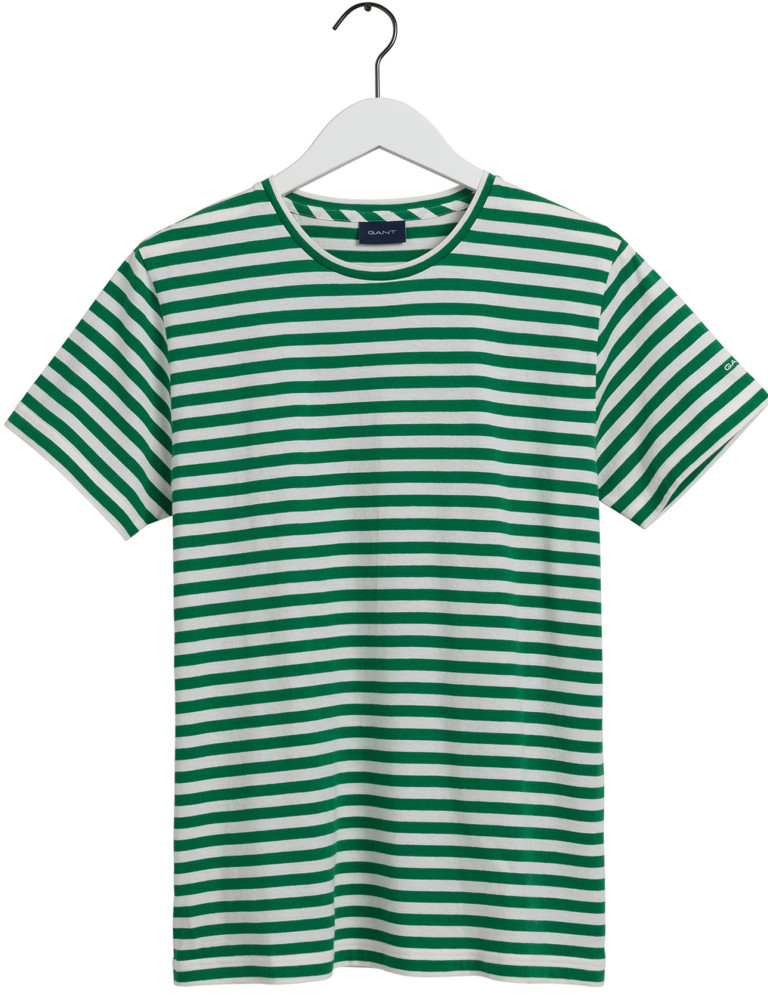 Gant tričko D.1 Striped SS T-Shirt zelené