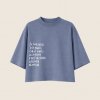 Dotyk Slov PREMIUM Oversized crop top (mestská modrá) - Čo ťa nezabije, to ťa prinúti čumieť v noci do prázdna a točiť sa v kruhu vlastných nezmyslov (Limitovaná edícia) Veľkosť cropy: M Dotyk Slov PREMIUM Oversized crop top (mestská modrá) - Čo ťa nezabije, to ťa prinúti čumieť v noci do prázdna a točiť sa v kruhu vlastných nezmyslov (Limitovaná edícia) Veľkosť cropy: M