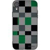 Picasee silikónový čierny obal pre Apple iPhone XR - Block Grid Picasee silikónový čierny obal pre Apple iPhone XR - Block Grid
