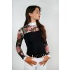 Fleur de lys Tričko dámske pretekové Cindy Flower black s dlhým rukávom